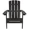 Flash Furniture Slate Gray Poly Resin Adirondack Chair, PK 4 4-JJ-C14501-SLT-GG - alternate 2